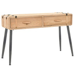 Console Table Solid Fir Wood 115x40.5x76 cm