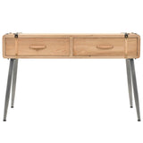 Console Table Solid Fir Wood 115x40.5x76 cm - Front View