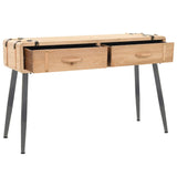 Console Table Solid Fir Wood 115x40.5x76 cm - 45-Degree Angle