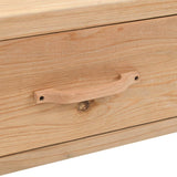 Console Table Solid Fir Wood 115x40.5x76 cm - Rear View