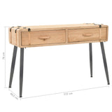 Console Table Solid Fir Wood 115x40.5x76 cm - Extra Image