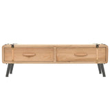 TV Cabinet Solid Fir Wood 120x33x35 cm