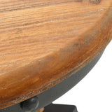 Bar Stools 2 pcs Solid Fir Wood - Rear View