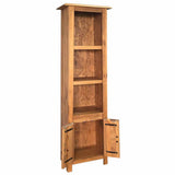 Freestanding Bathroom Cabinet Solid Pinewood 48x32x170 cm - Top-Down View