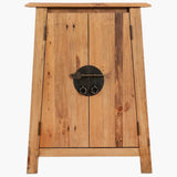 Bathroom Side Cabinet Solid Pinewood 59x32x80 cm - Front View