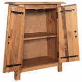 Bathroom Side Cabinet Solid Pinewood 59x32x80 cm - Top-Down View