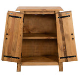 Bathroom Side Cabinet Solid Pinewood 59x32x80 cm - 45-Degree Angle