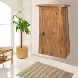 Bathroom Wall Cabinet Solid Pinewood 42x23x70 cm - Extra Image