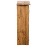 Bathroom Wall Cabinet Solid Pinewood 42x23x70 cm - Side View