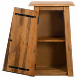 Bathroom Wall Cabinet Solid Pinewood 42x23x70 cm - 45-Degree Angle