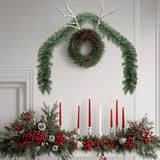 Christmas Garland PVC 20 m - Top-Down View