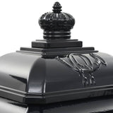 Pillar Letterbox Aluminium Vintage Style Rustproof Black - Extra Image