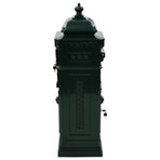 Pillar Letterbox Aluminium Vintage Style Rustproof Green