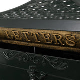 Pedestal Letterbox Aluminium Vintage Style Rustproof Green - 45-Degree Angle