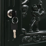 Pedestal Letterbox Aluminium Vintage Style Rustproof Green - Extra Image