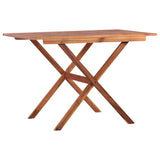 3 Piece Bistro Set Poly Rattan and Acacia Wood Black - Side View