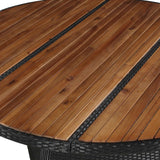 Furniture Sets 9 pcs Black and Cream Poly Rattan