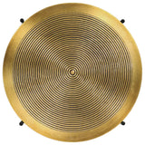 Table Set 2 Pieces Brass-covered MDF - Front View