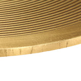Table Set 2 Pieces Brass-covered MDF - Side View