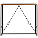 Bar Table Solid Reclaimed Wood 120x60x106 cm - Side View