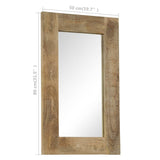 Mirror Solid Mango Wood 50x80 cm - Extra Image