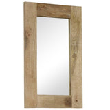 Mirror Solid Mango Wood 50x80 cm - Close-Up Angle