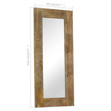 Mirror Solid Mango Wood 50x110 cm - Extra Image