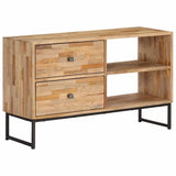 TV Cabinet Reclaimed Teak Wood 90x30x55 cm - Low Angle