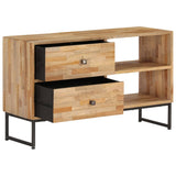 TV Cabinet Reclaimed Teak Wood 90x30x55 cm - Top-Down View