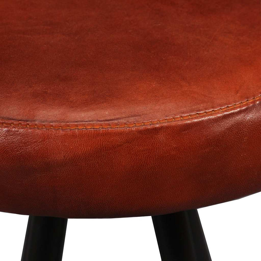 Bar Set 9 Pieces Solid Acacia Wood and Genuine Leather