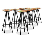 Bar Set 9 Pieces Solid Acacia and Reclaimed Wood