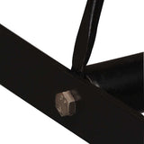 Bar Set 3 Pieces Solid Wood Reclaimed and Genuine Leather