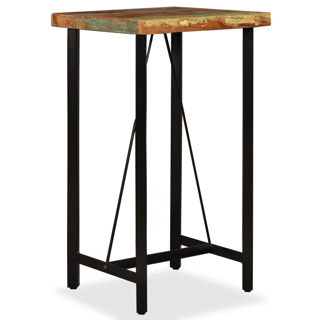Bar Set 3 Pieces Solid Wood Reclaimed