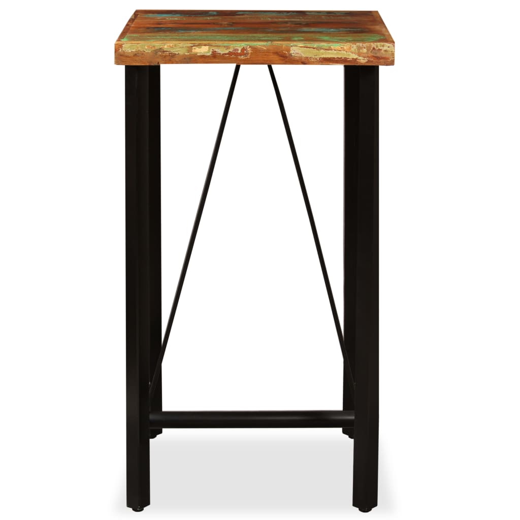 Bar Set 3 Pieces Solid Wood Reclaimed