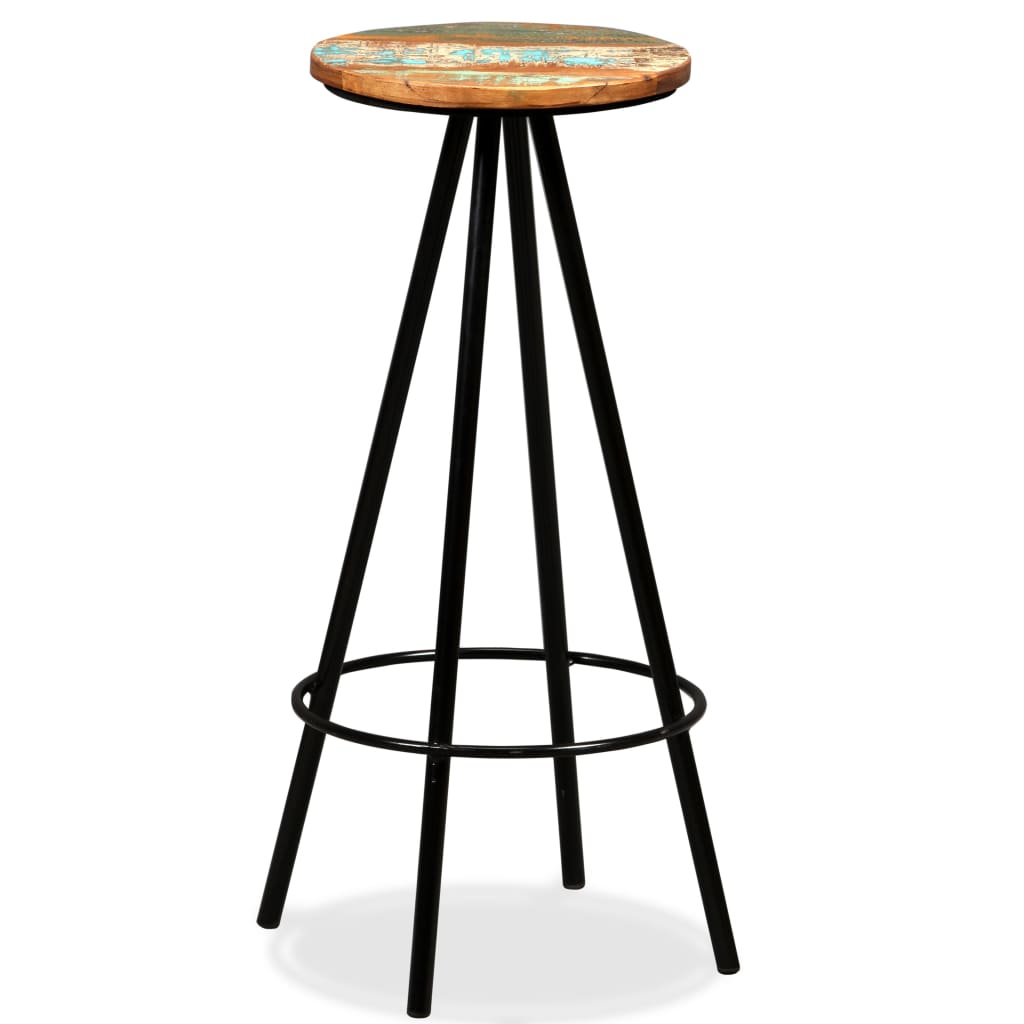 Bar Set 3 Pieces Solid Wood Reclaimed