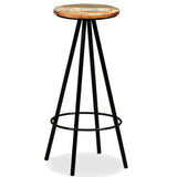 Bar Set 3 Pieces Solid Wood Reclaimed - 45-Degree Angle
