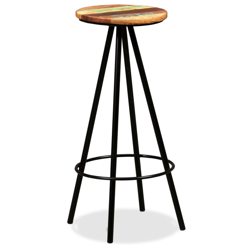 Bar Set 3 Pieces Solid Wood Reclaimed