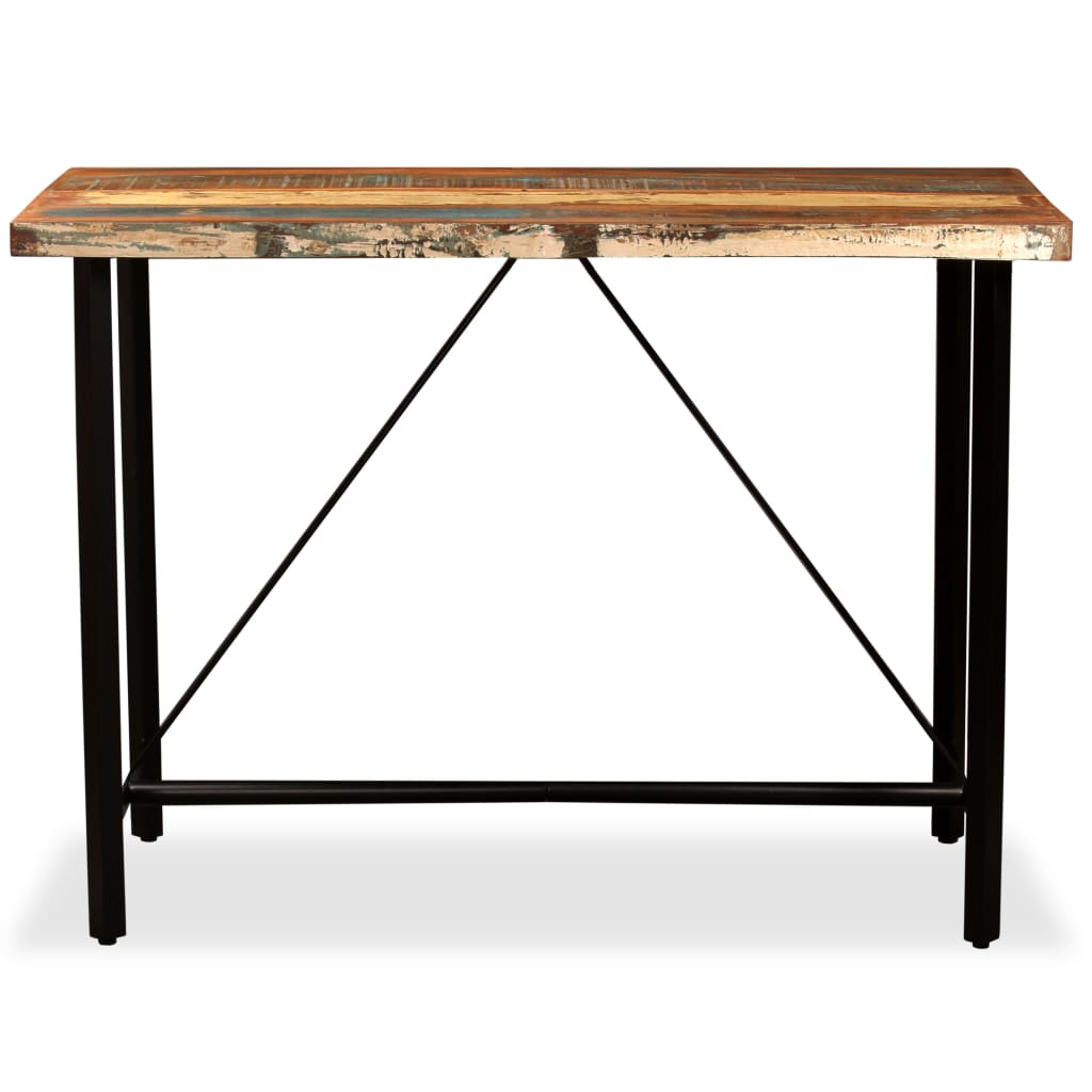 Bar Set 5 Pieces Solid Wood Reclaimed