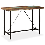 Bar Set 7 Pieces Solid Wood Reclaimed