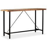 Bar Set 9 Pieces Solid Wood Reclaimed - Front View