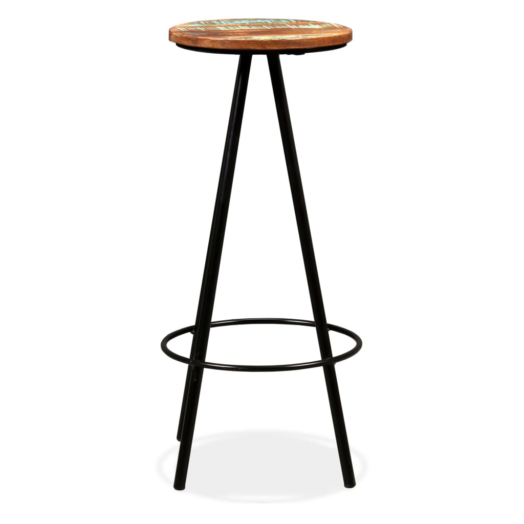 Bar Set 9 Pieces Solid Wood Reclaimed