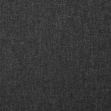 Dining Chairs 6 pcs Dark Grey Fabric - Rear View