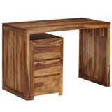 Writing Table Solid Acacia Wood 110x55x76 cm