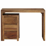 Writing Table Solid Acacia Wood 110x55x76 cm - Front View