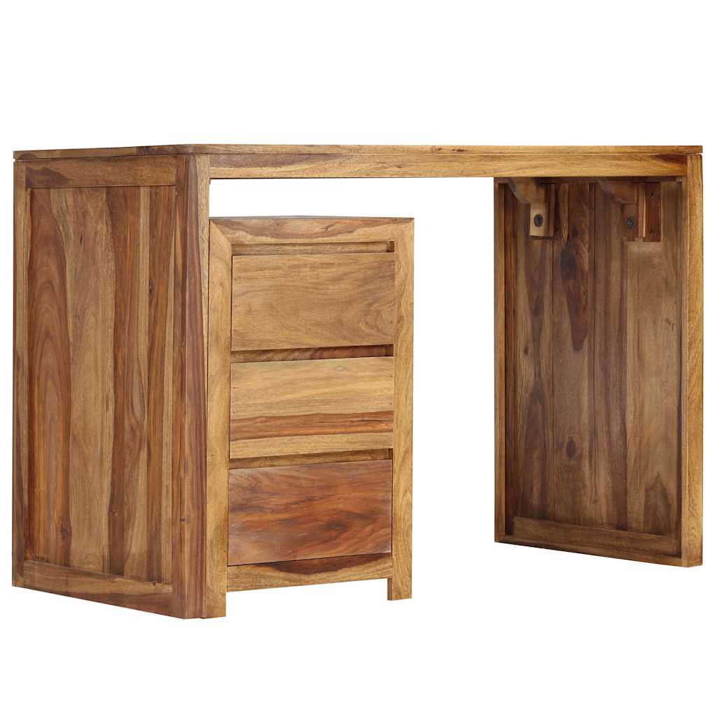 Writing Table Solid Acacia Wood 110x55x76 cm