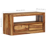 TV Cabinet Solid Acacia Wood 80x30x40 cm