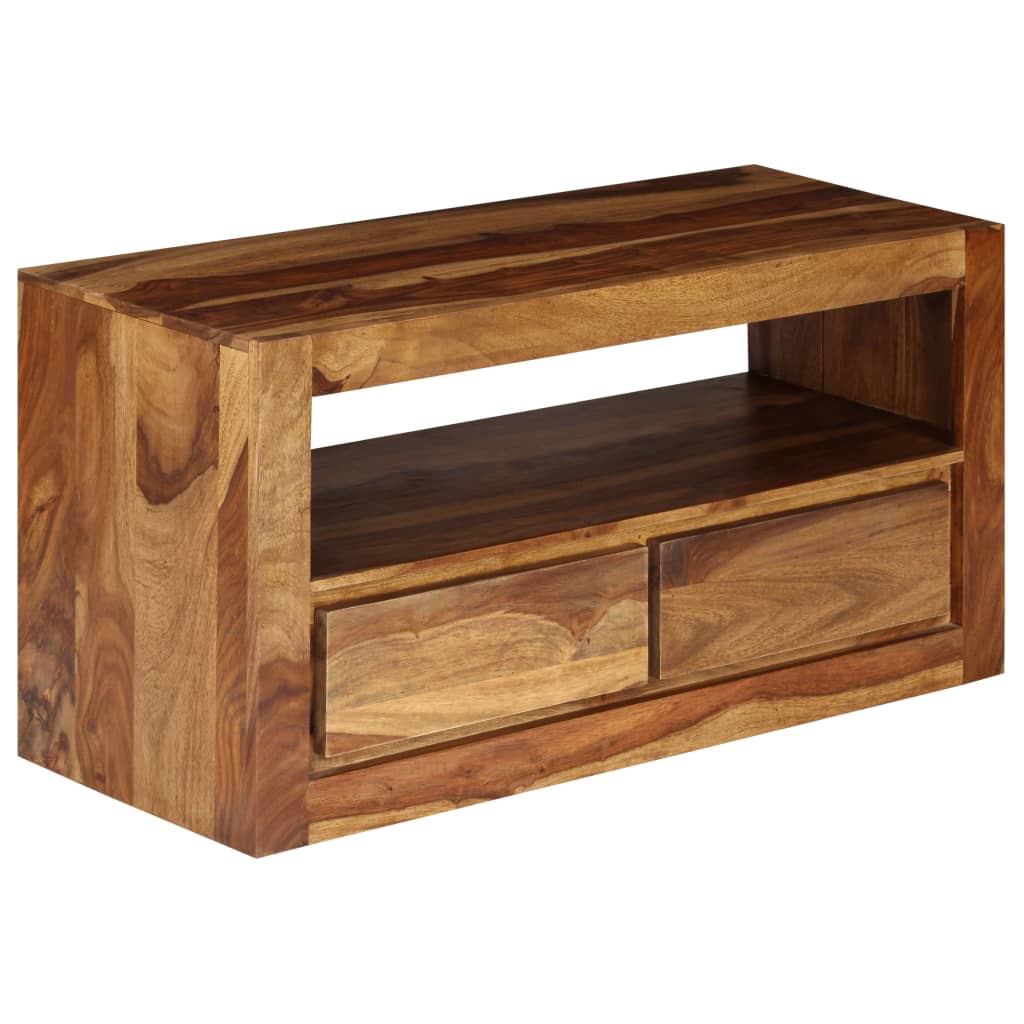 TV Cabinet Solid Acacia Wood 80x30x40 cm