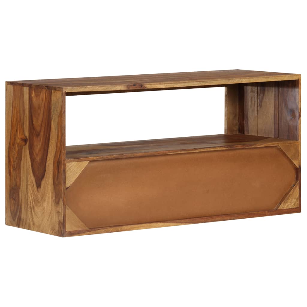 TV Cabinet Solid Acacia Wood 80x30x40 cm