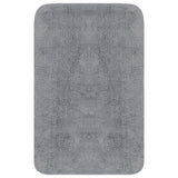 Bathroom Mat Set 3 Pieces Fabric Grey