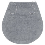Bathroom Mat Set 3 Pieces Fabric Grey